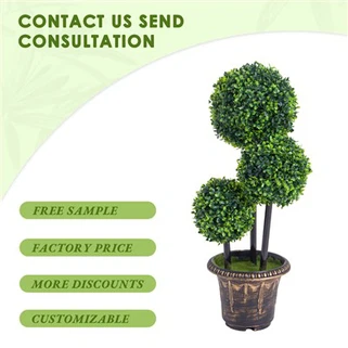 درخت توپچی مصنوعی Boxwood Spiral Topiary برای دکوراسیون در فضای باز