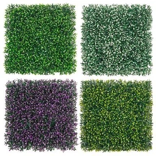 گیاه مصنوعی Boxwood Wall Milan Grass Panel Plant Green