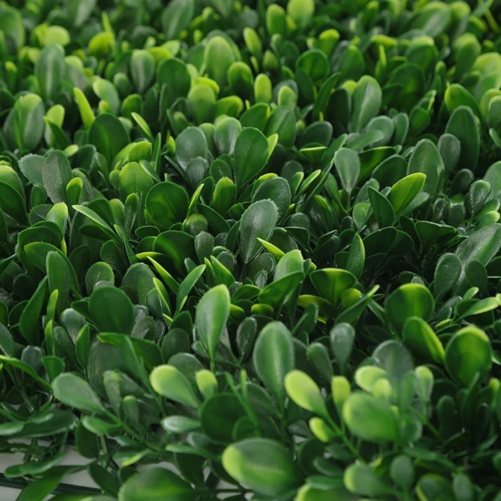 New green plastic artificial fence