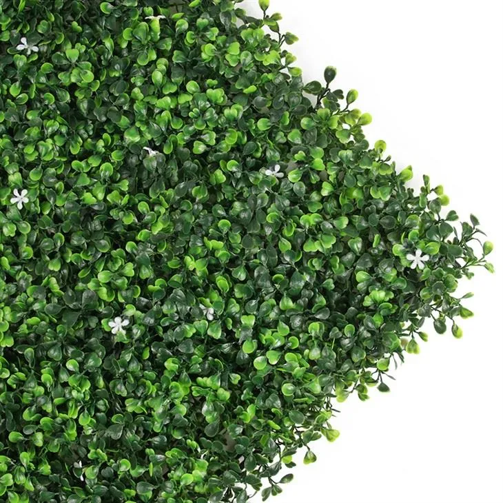 Plastic Green Wall Tipoary Artificial Boxwood Privacy Hedge